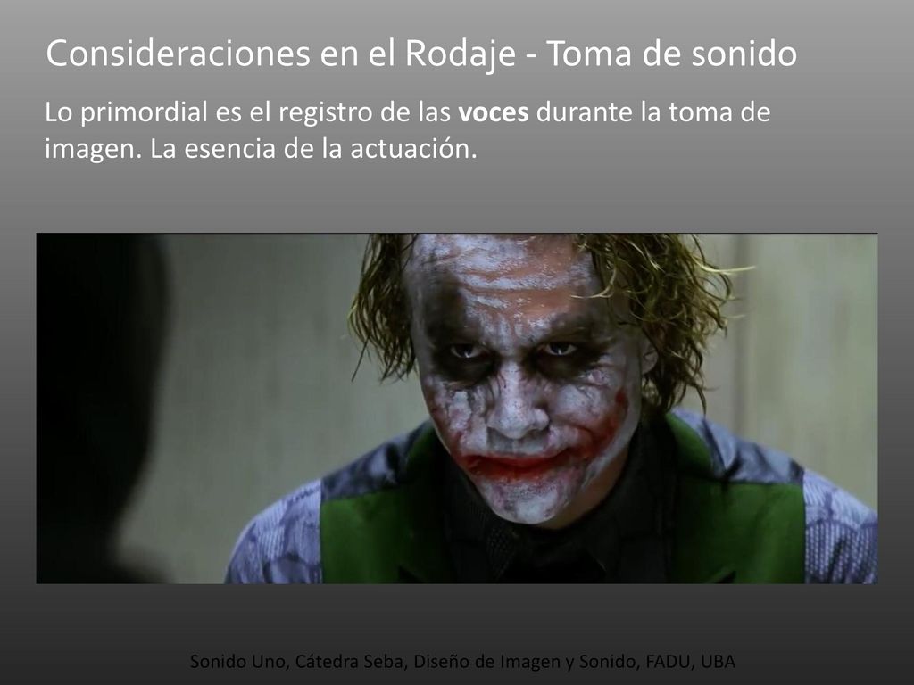 Sonido Uno, Cátedra Seba, Diseño de Imagen y Sonido, FADU, UBA