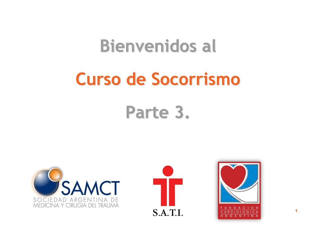 Bienvenidos al Curso de Socorrismo Parte 3.