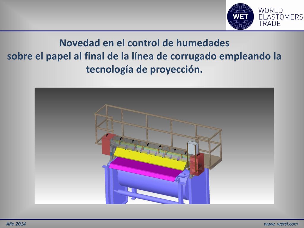 Novedad en el control de humedades sobre el papel al final de la línea de corrugado empleando la tecnología de proyección.