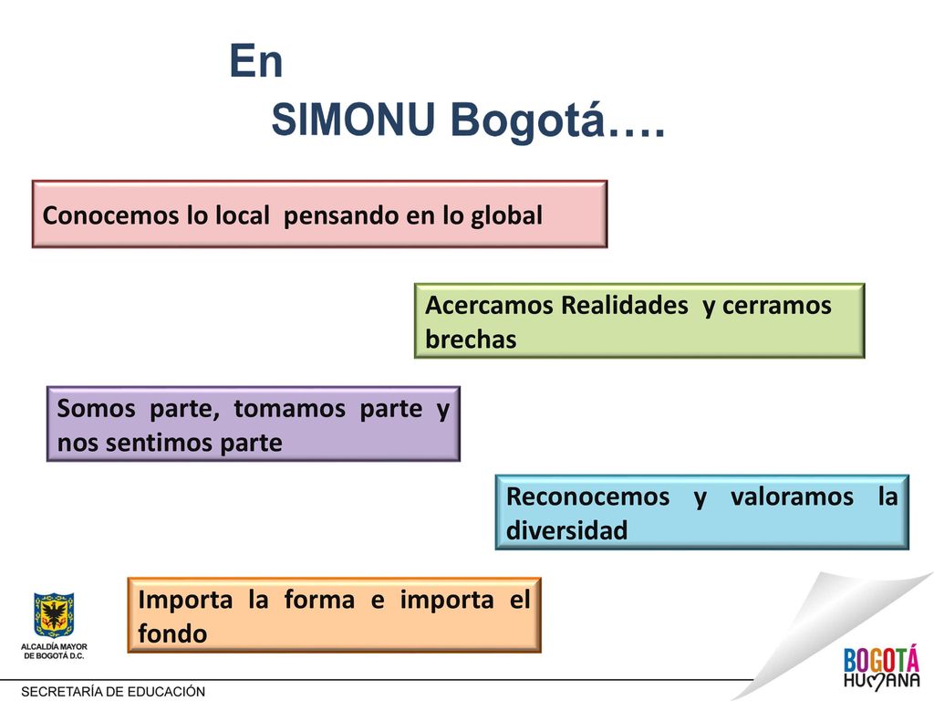 En SIMONU Bogotá…. Conocemos lo local pensando en lo global