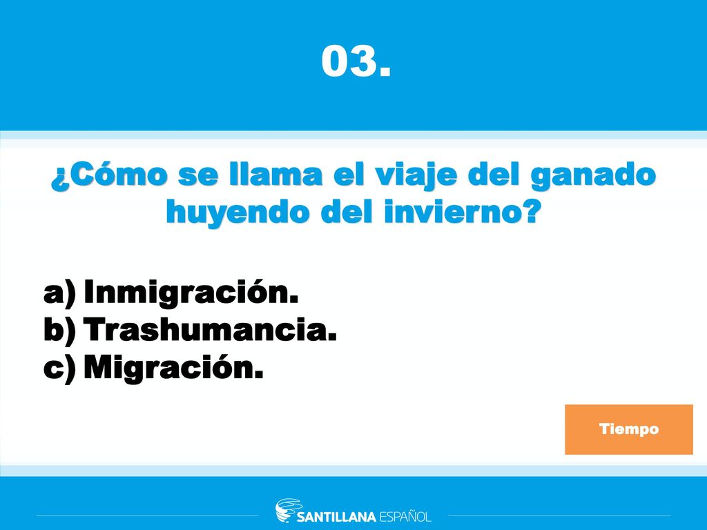 ¿Cómo se llama el viaje del ganado huyendo del invierno