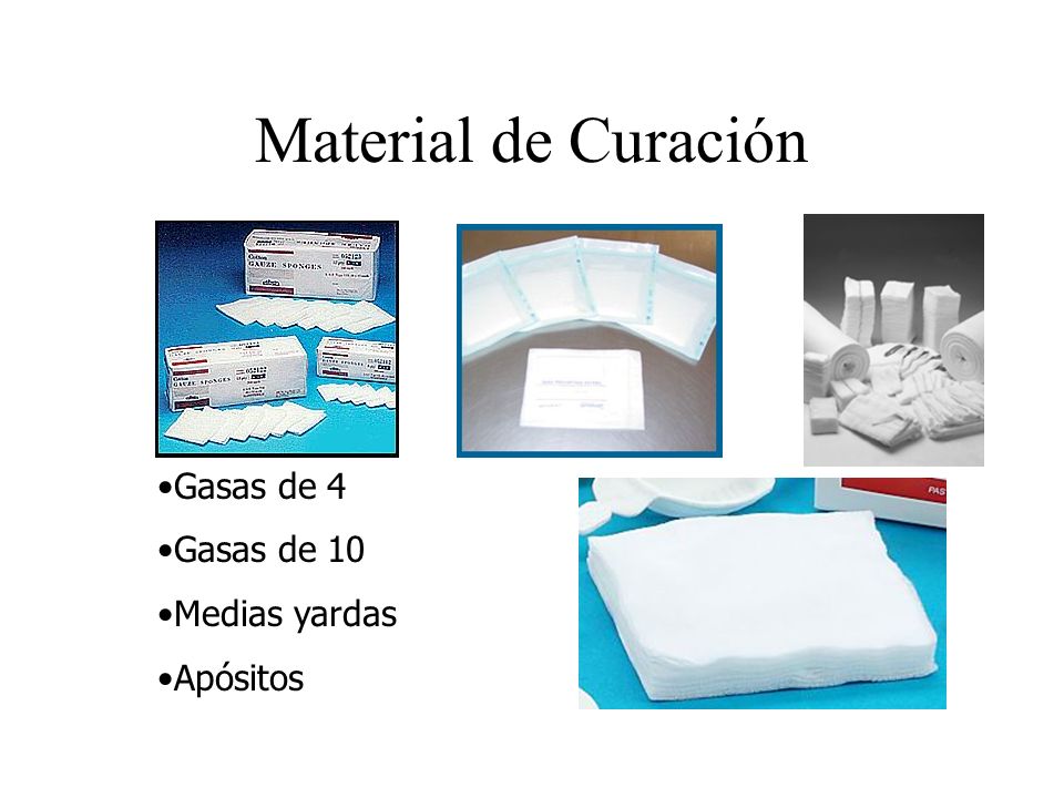 Material de Curación Gasas de 4 Gasas de 10 Medias yardas Apósitos