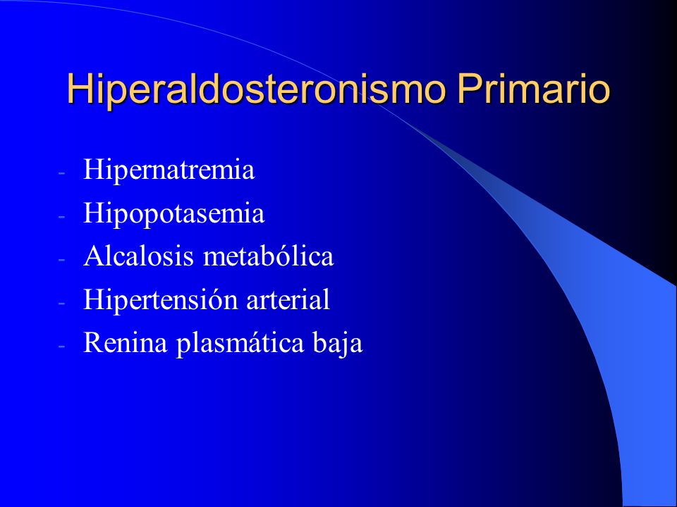 Hiperaldosteronismo Primario