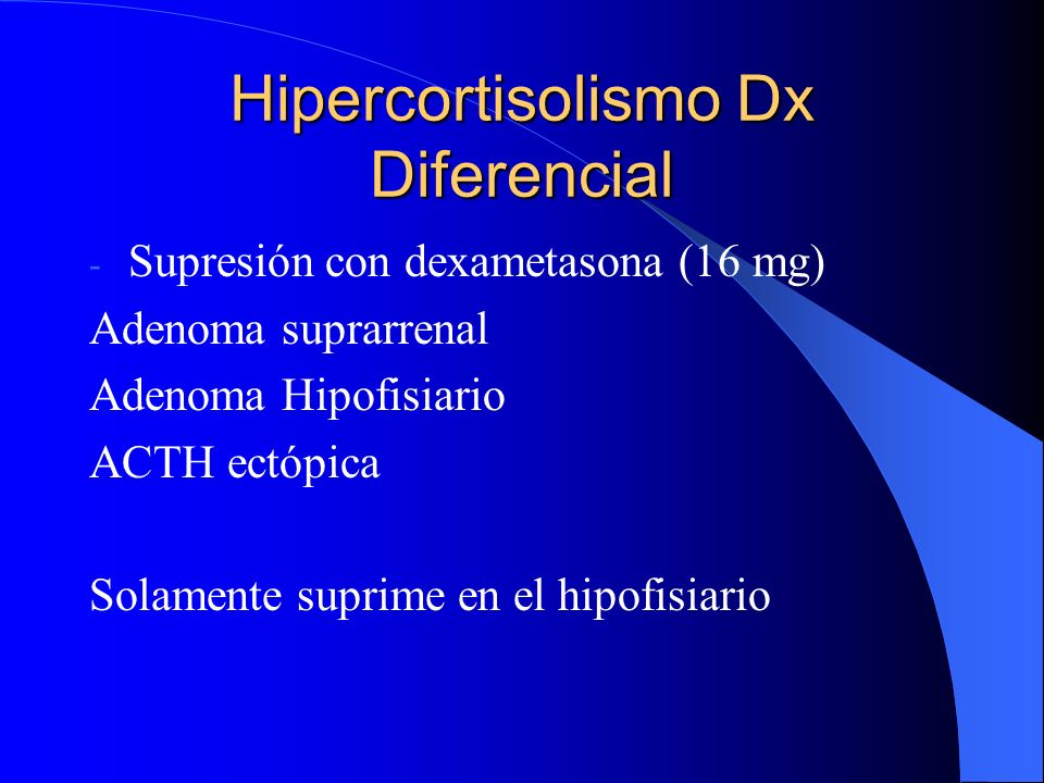 Hipercortisolismo Dx Diferencial