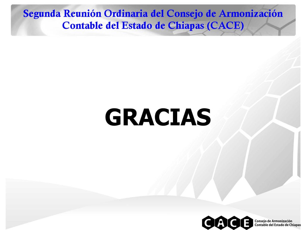 Segunda Reunión Ordinaria del Consejo de Armonización Contable del Estado de Chiapas (CACE)