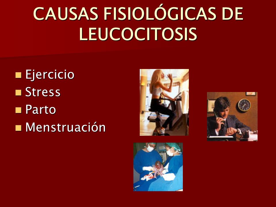 CAUSAS FISIOLÓGICAS DE LEUCOCITOSIS