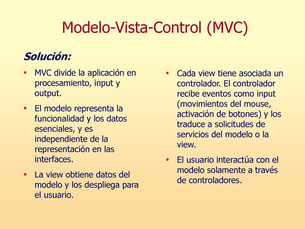 Modelo-Vista-Control (MVC)