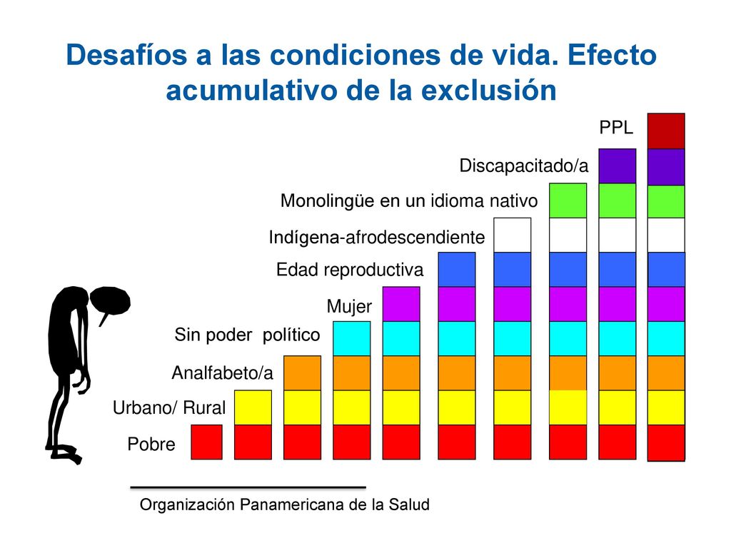 Desafíos a las condiciones de vida. Efecto acumulativo de la exclusión