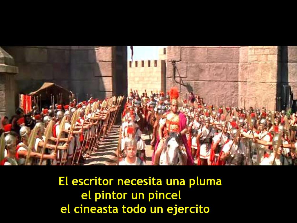 El escritor necesita una pluma. el pintor un pincel