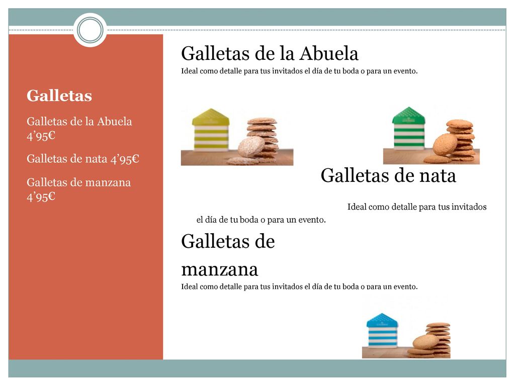 Galletas de la Abuela Galletas de nata Galletas de manzana Galletas