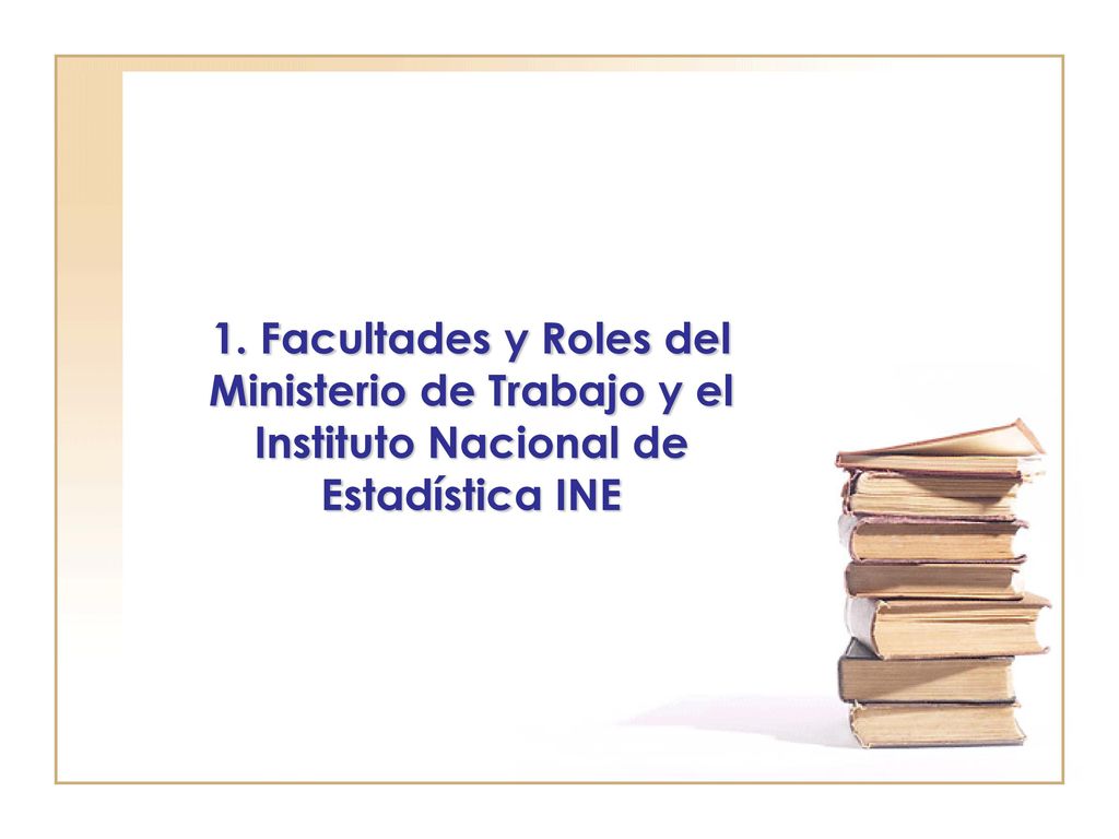 1. Facultades y Roles del Ministerio de Trabajo y el Instituto Nacional de Estadística INE