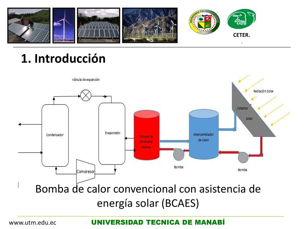 Bomba de calor convencional con asistencia de energía solar (BCAES)