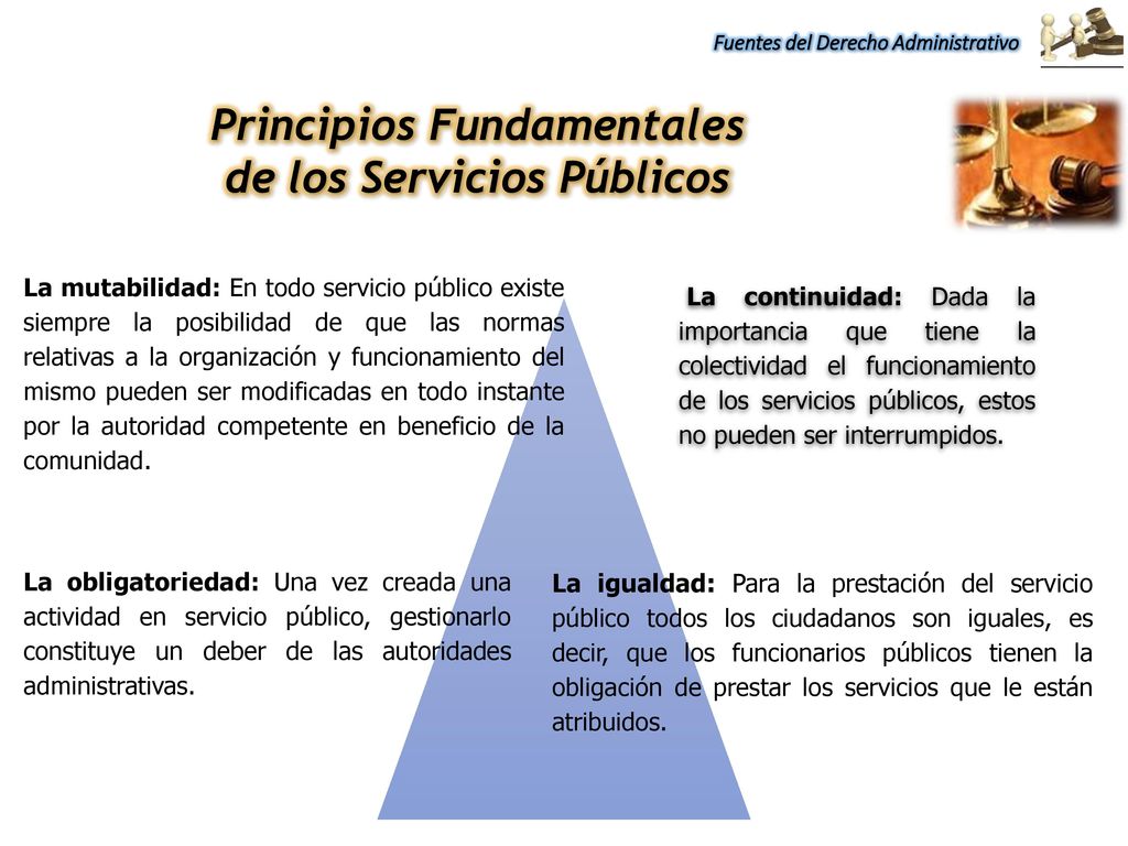 Principios Fundamentales de los Servicios Públicos