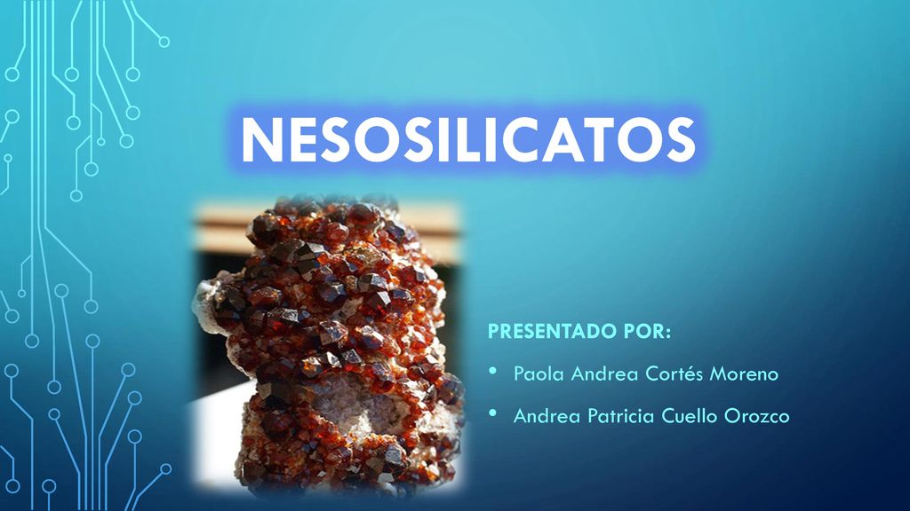 NESOSILICATOS PRESENTADO POR: Paola Andrea Cortés Moreno