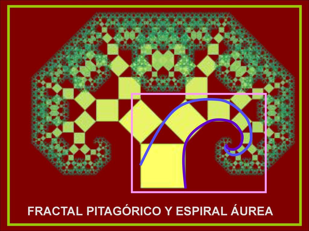 FRACTAL PITAGÓRICO Y ESPIRAL ÁUREA