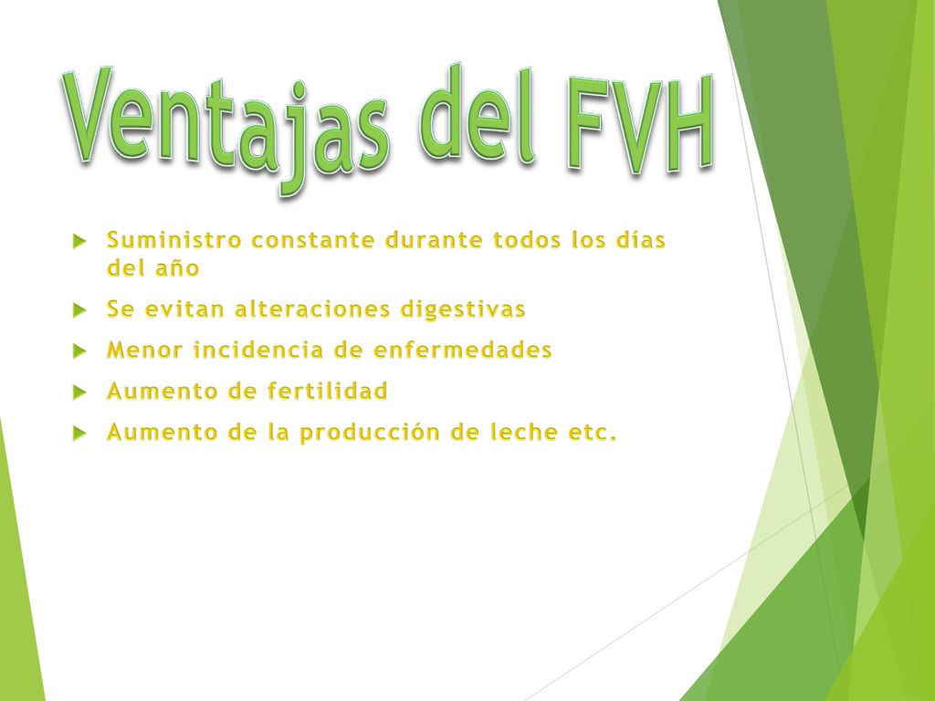 Ventajas del FVH Suministro constante durante todos los días del año