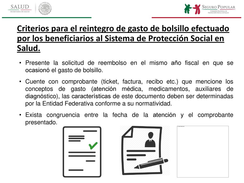 Criterios para el reintegro de gasto de bolsillo efectuado por los beneficiarios al Sistema de Protección Social en Salud.