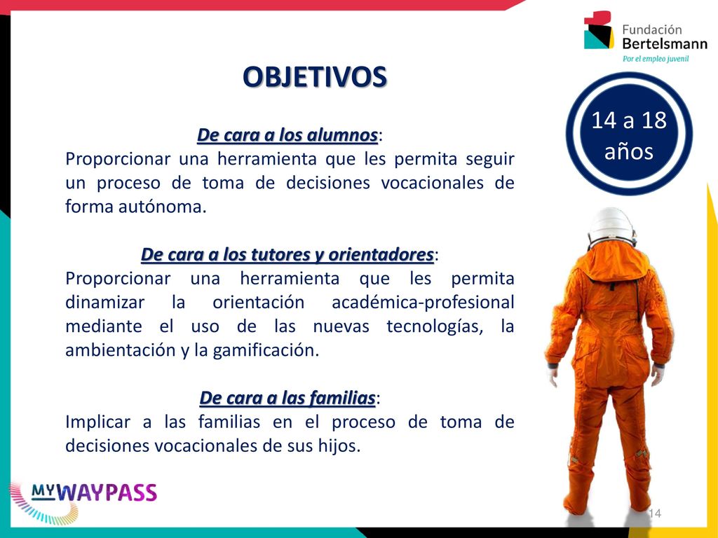 De cara a los tutores y orientadores: