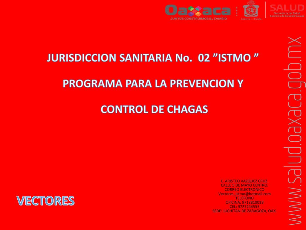JURISDICCION SANITARIA No. 02 ISTMO PROGRAMA PARA LA PREVENCION Y