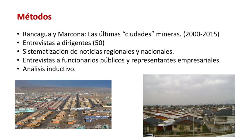 Métodos Rancagua y Marcona: Las últimas ciudades mineras. ( ) Entrevistas a dirigentes (50)