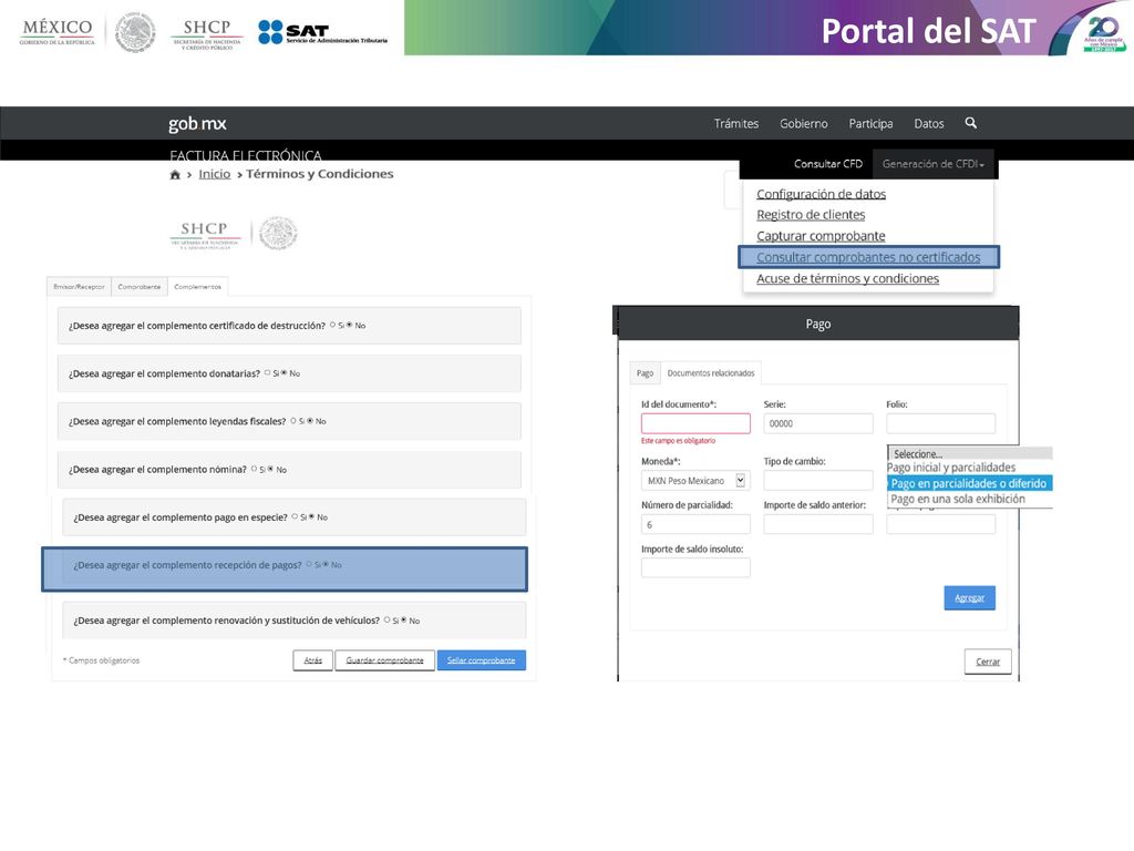 Portal del SAT R 8 R 8 R 8