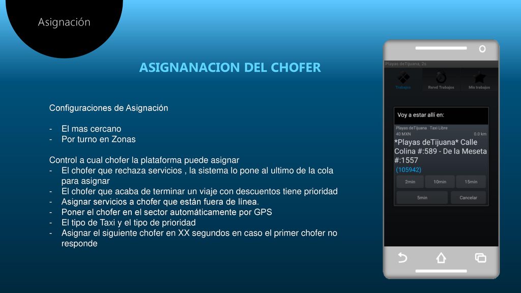 (con el opción a recompensar el Chofer con la cantidad del descuentos)