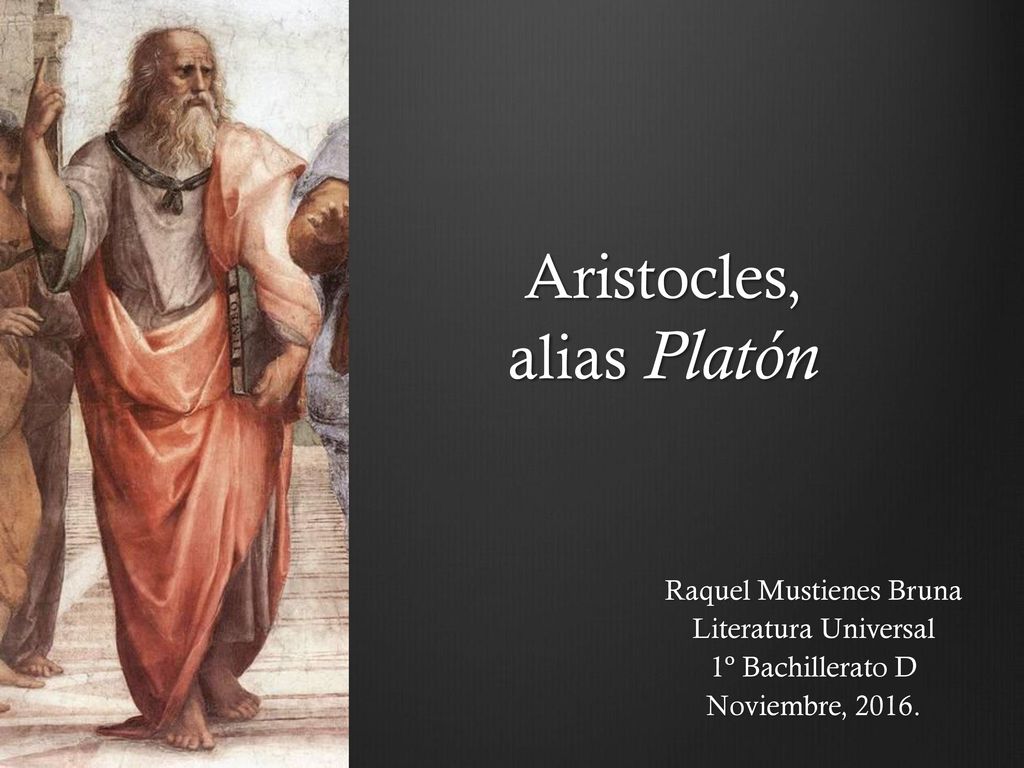 Aristocles, alias Platón