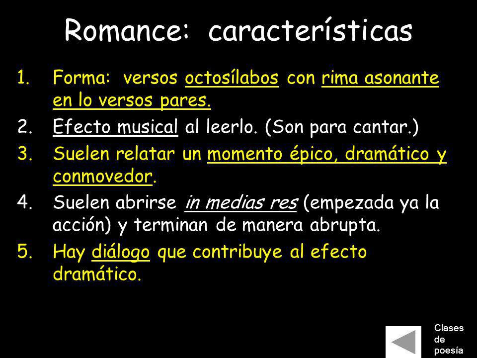 Romance: características