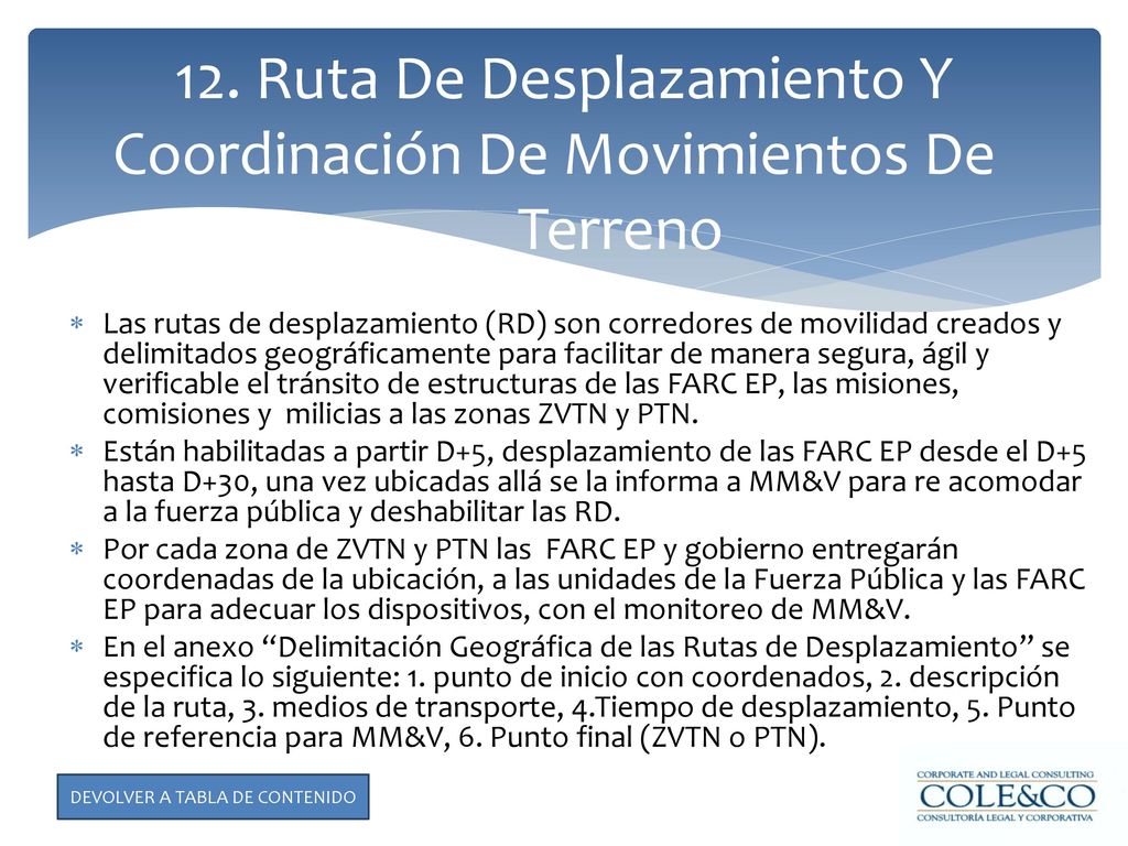 12. Ruta De Desplazamiento Y Coordinación De Movimientos De Terreno