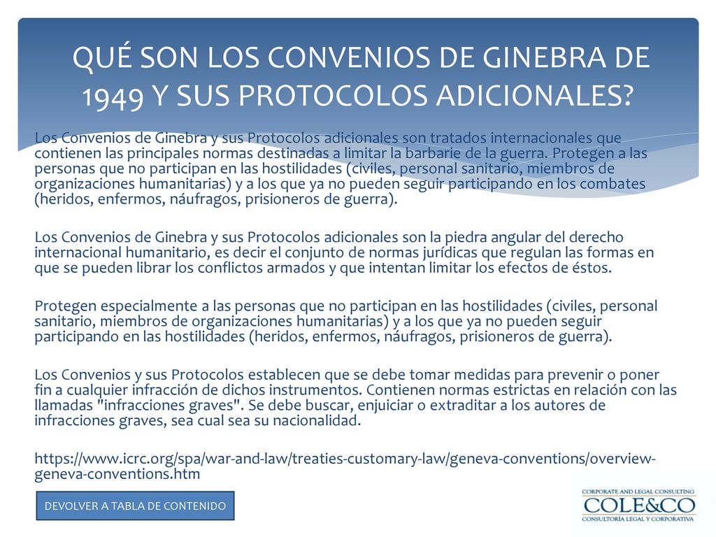 QUÉ SON LOS CONVENIOS DE GINEBRA DE 1949 Y SUS PROTOCOLOS ADICIONALES