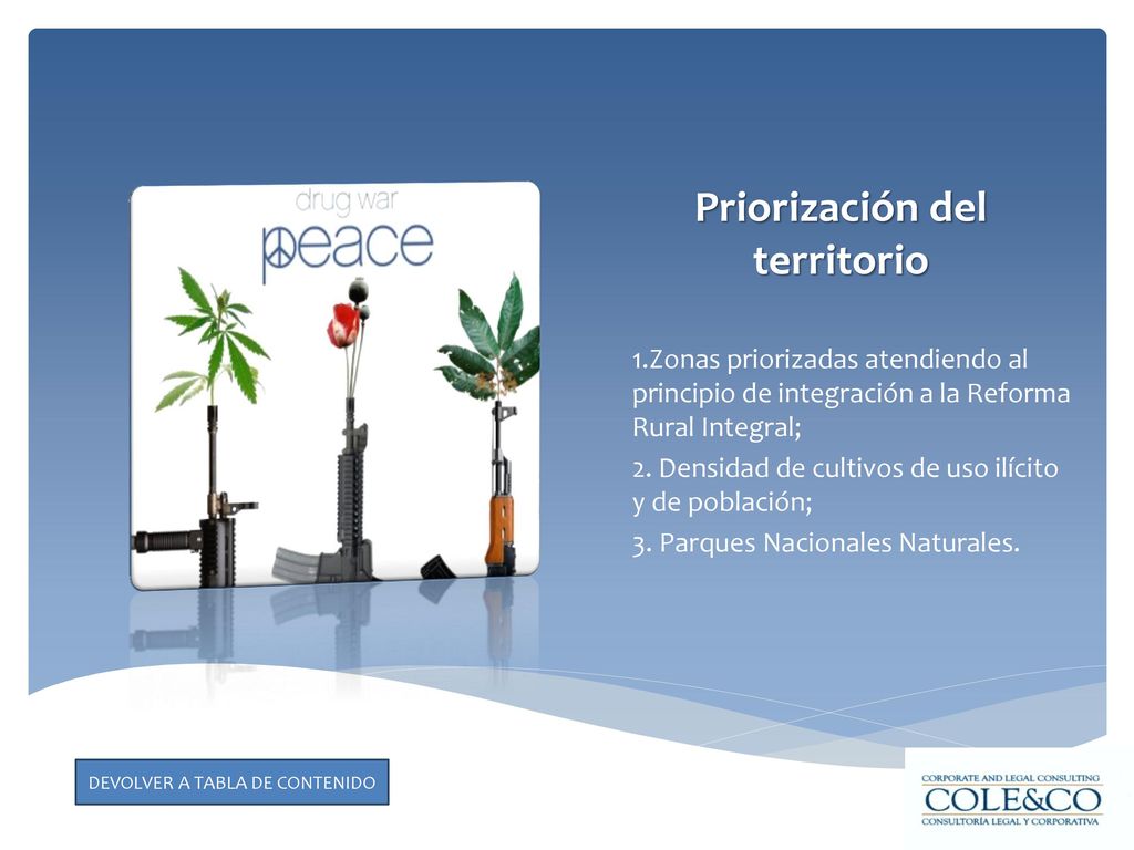 Priorización del territorio