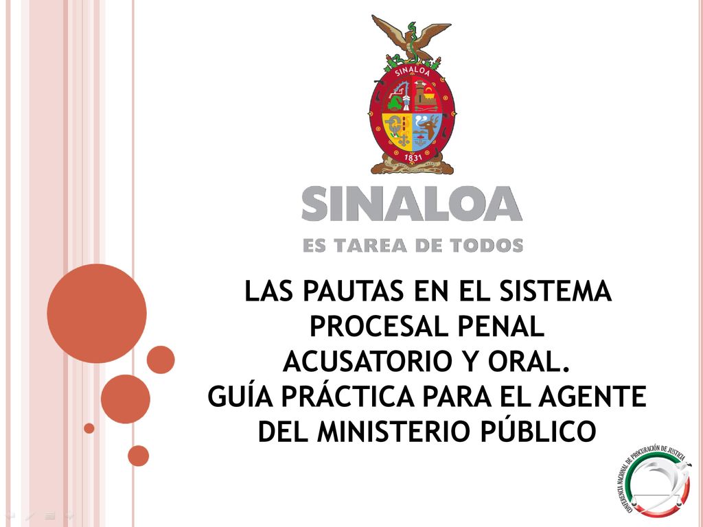 LAS PAUTAS EN EL SISTEMA PROCESAL PENAL ACUSATORIO Y ORAL