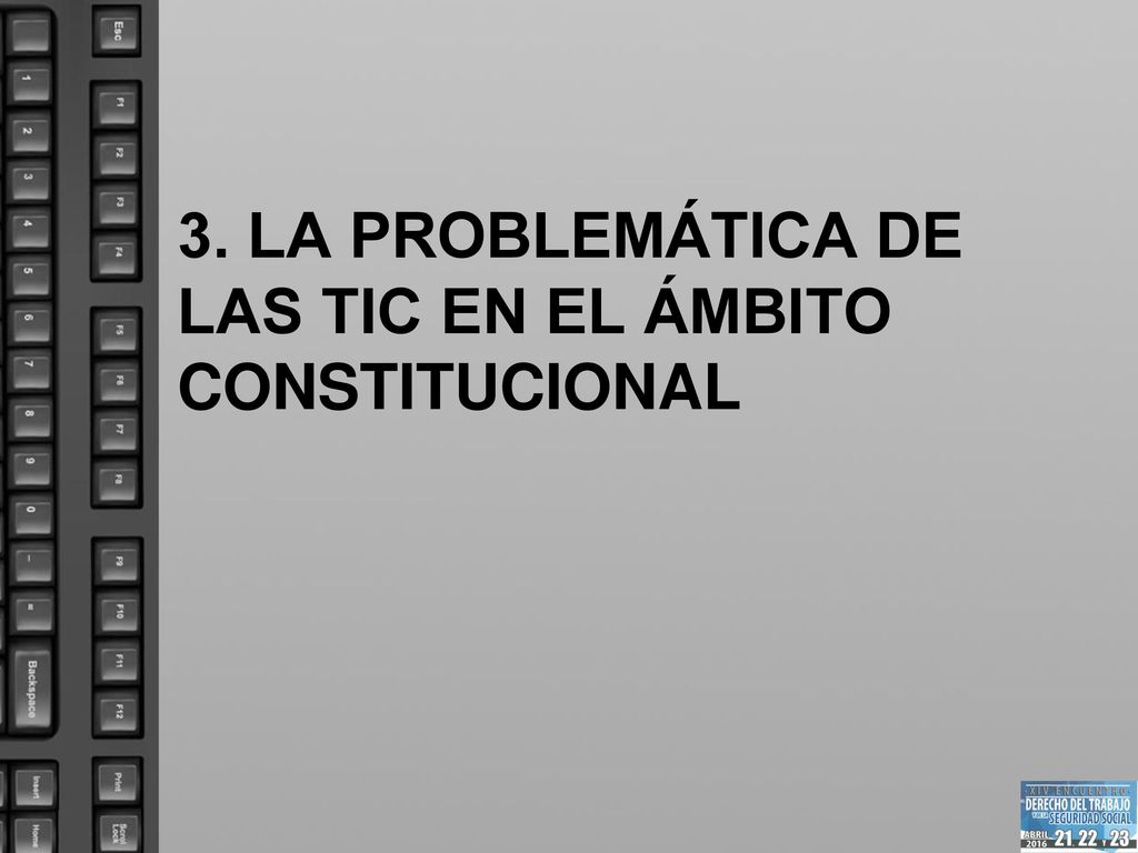 3. LA PROBLEMÁTICA DE LAS TIC EN EL ÁMBITO CONSTITUCIONAL