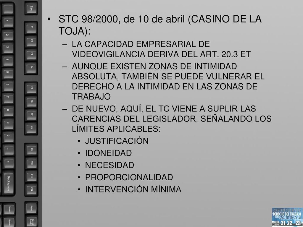 STC 98/2000, de 10 de abril (CASINO DE LA TOJA):