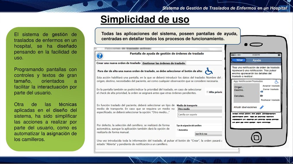 Sistema de Gestión de Traslados de Enfermos en un Hospital