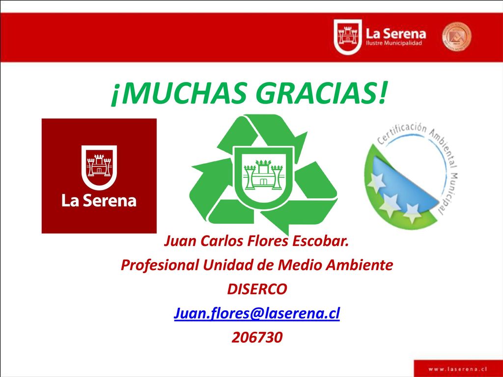 Juan Carlos Flores Escobar. Profesional Unidad de Medio Ambiente