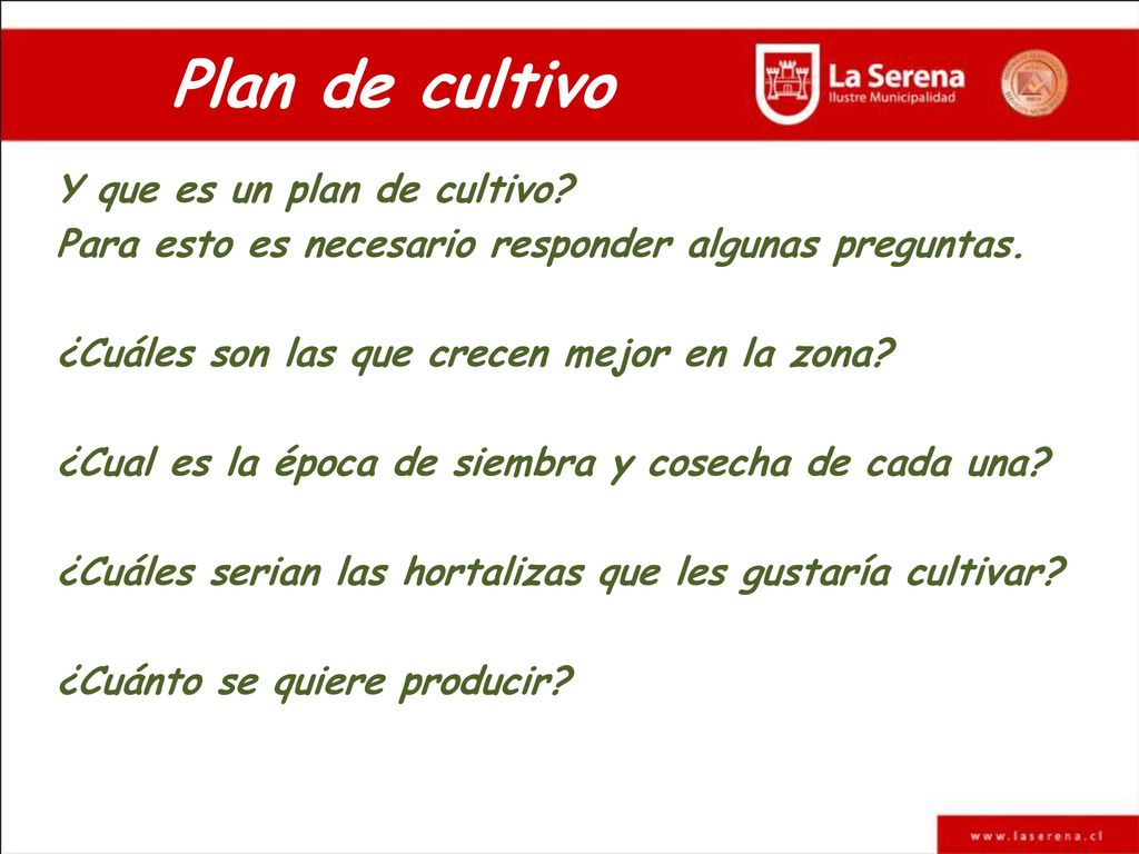 Plan de cultivo Y que es un plan de cultivo