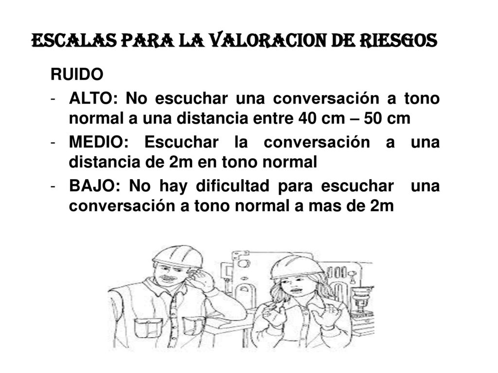 ESCALAS PARA LA VALORACION DE RIESGOS QUE GENEREN ENFERMEDADES PROFESIONALES