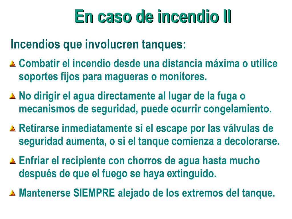 En caso de incendio II En caso de incendio II