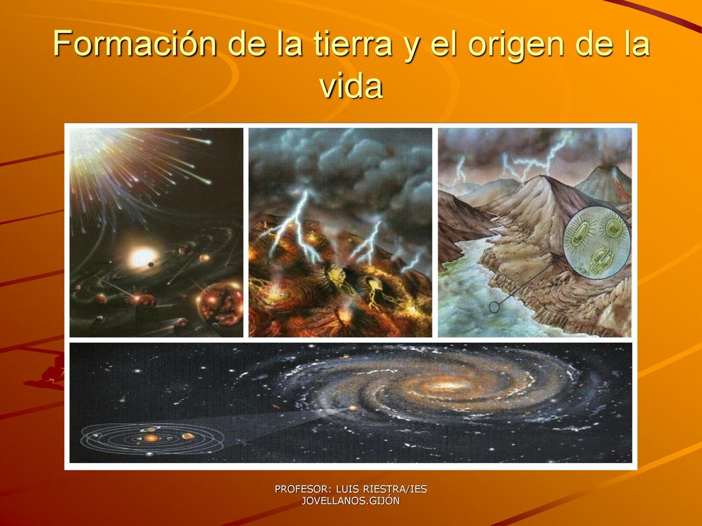 Formación de la tierra y el origen de la vida