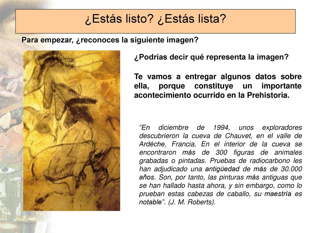 ¿Estás listo ¿Estás lista