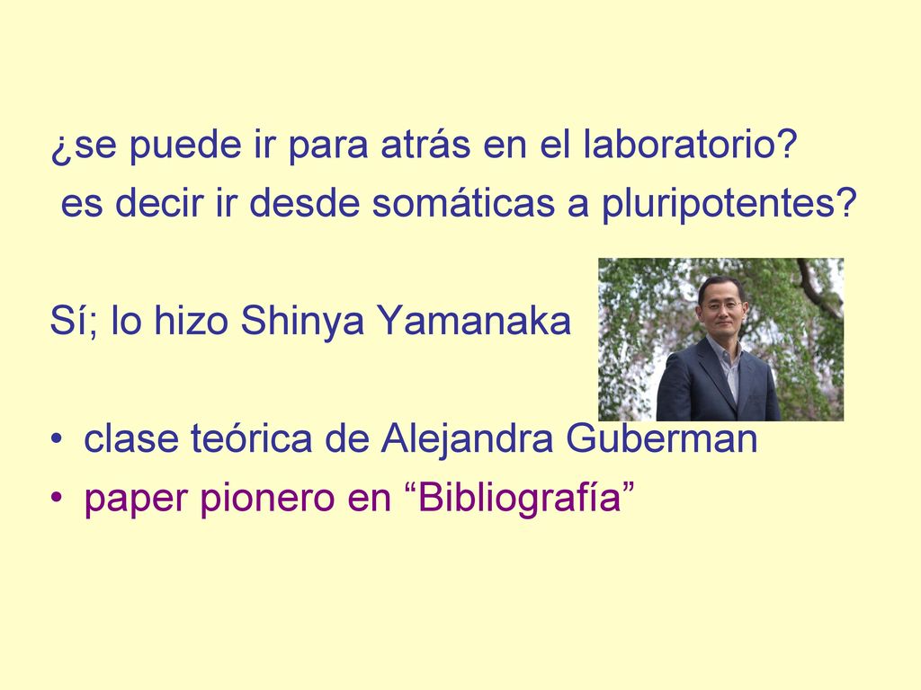 ¿se puede ir para atrás en el laboratorio