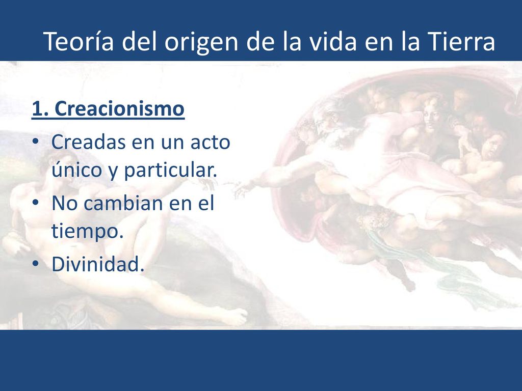 Teoría del origen de la vida en la Tierra