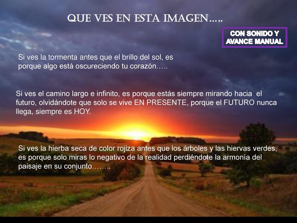 QUE VES EN ESTA IMAGEN….. CON SONIDO Y. AVANCE MANUAL.
