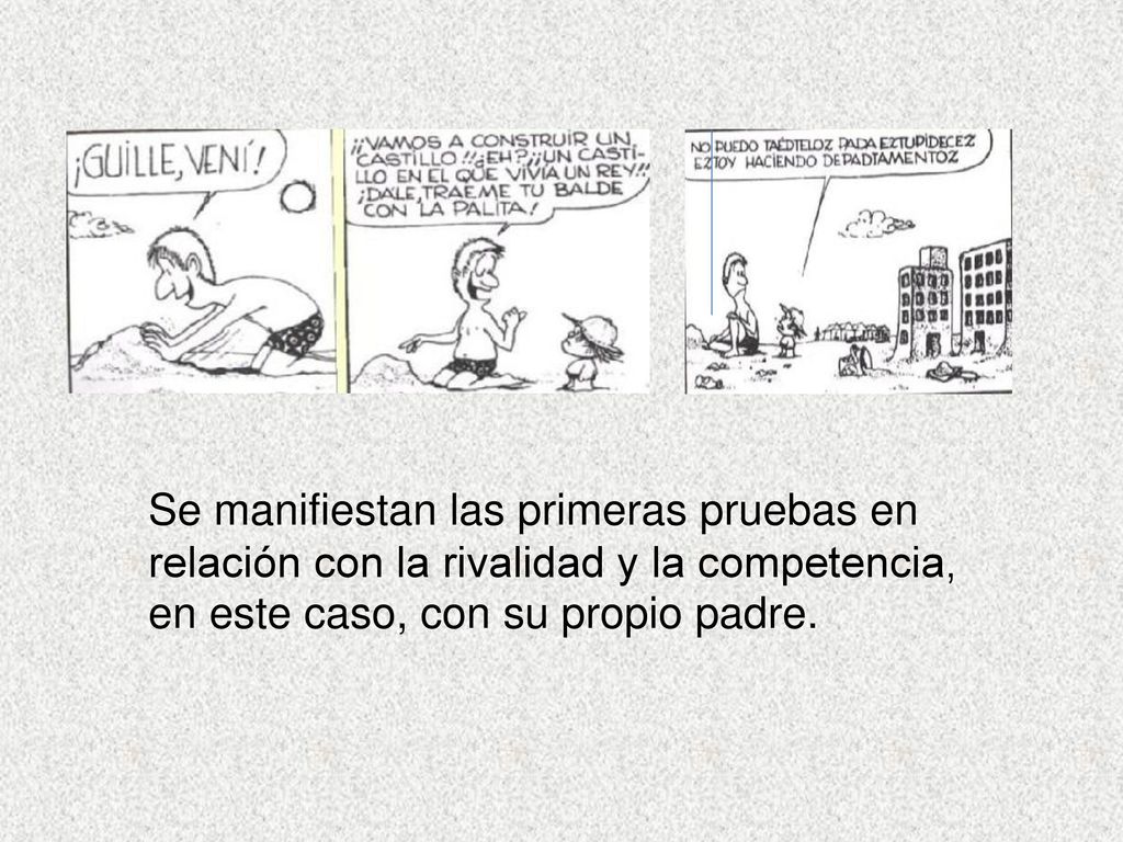 Se manifiestan las primeras pruebas en relación con la rivalidad y la competencia,