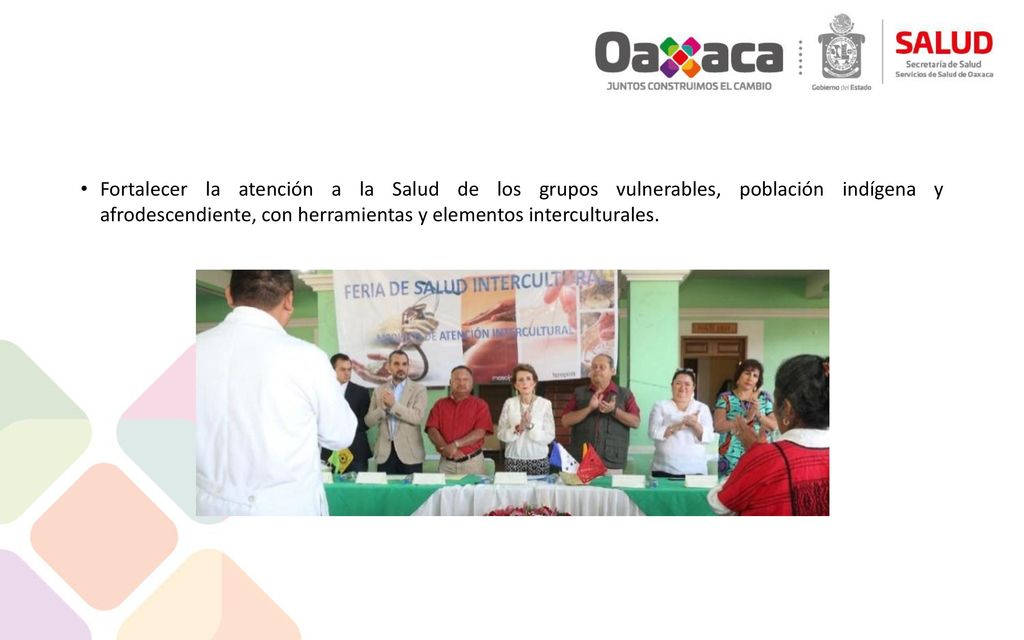 Fortalecer la atención a la Salud de los grupos vulnerables, población indígena y afrodescendiente, con herramientas y elementos interculturales.