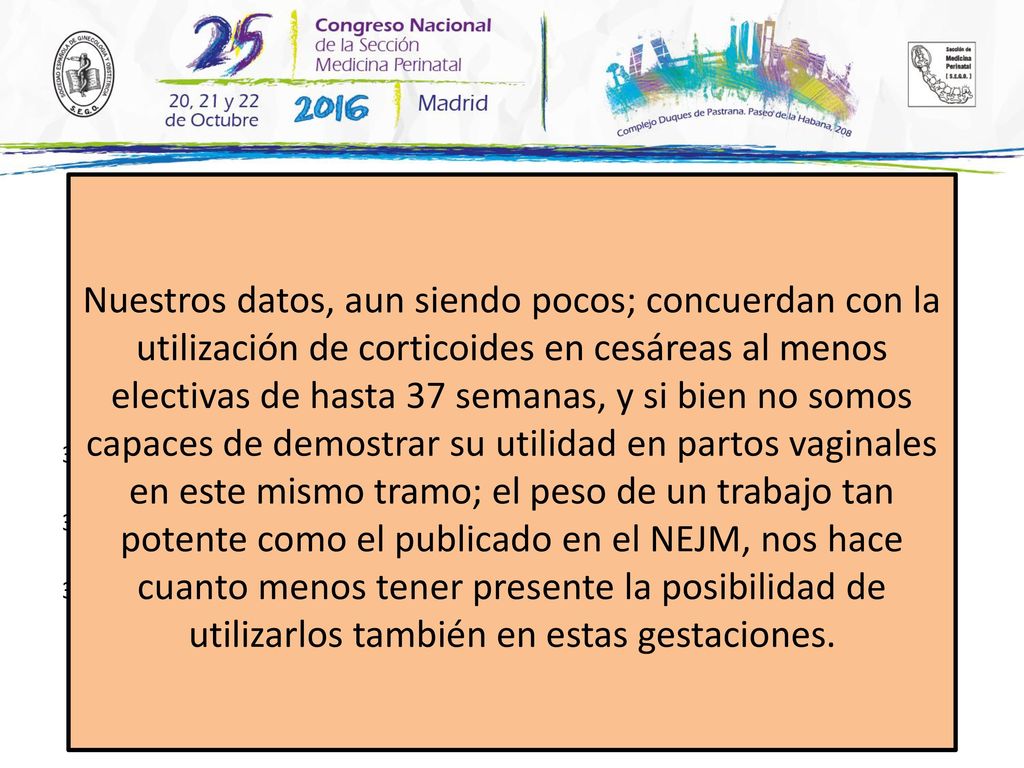 CESÁREAS PROGRAMADAS: Incidencia de distress por semanas de gestación.