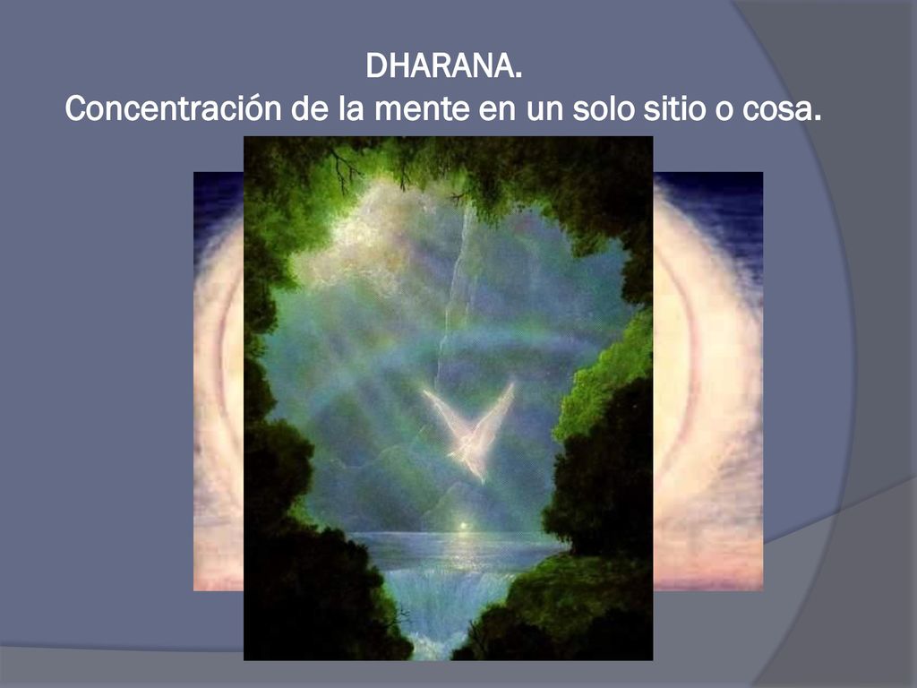 DHARANA. Concentración de la mente en un solo sitio o cosa.