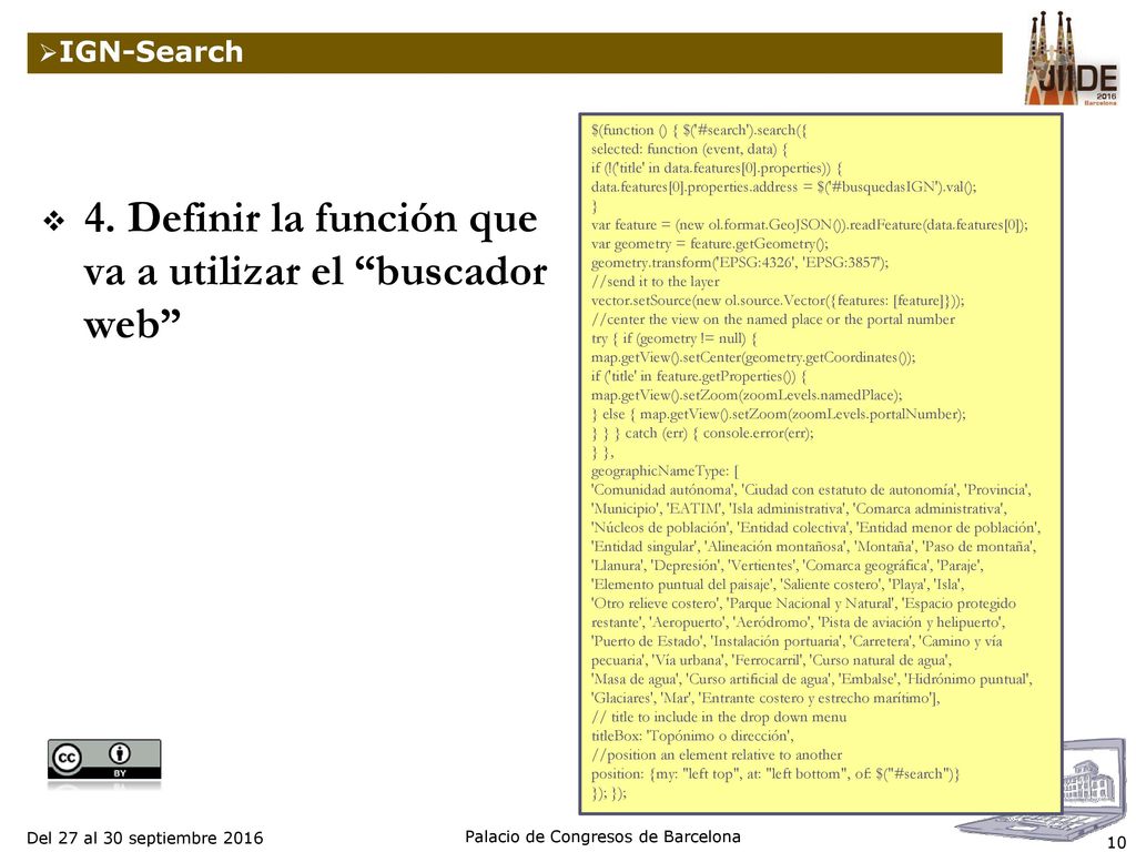 4. Definir la función que va a utilizar el buscador web