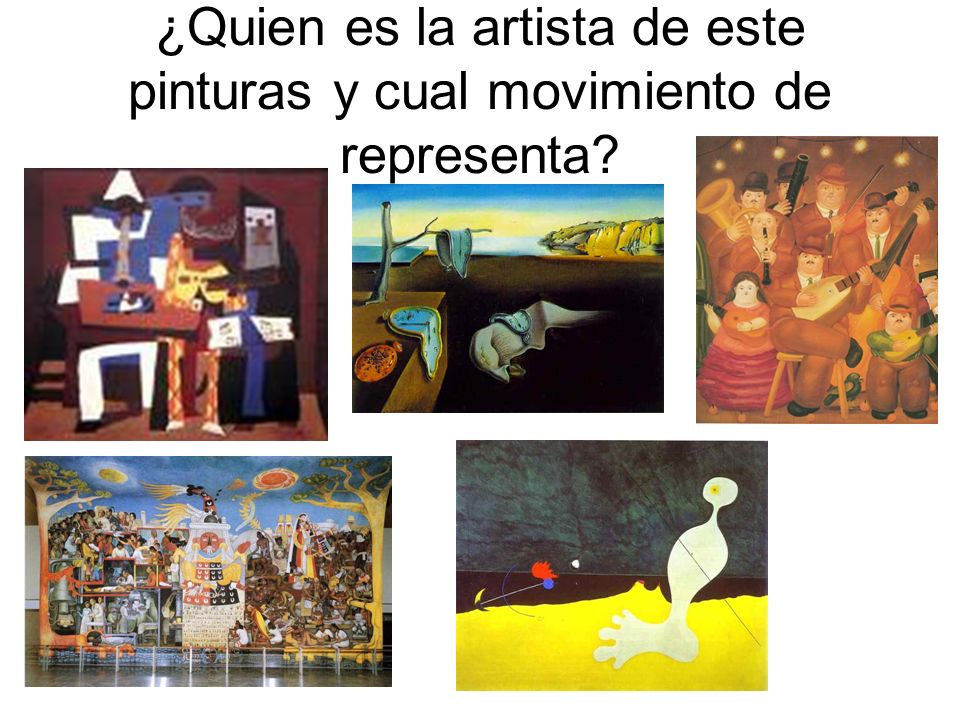 ¿Quien es la artista de este pinturas y cual movimiento de representa